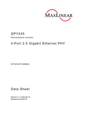 GPY245 数据手册首页
