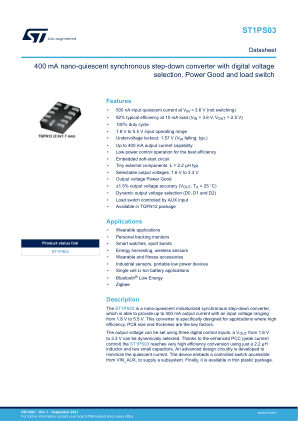 ST1PS03 datasheet cover page