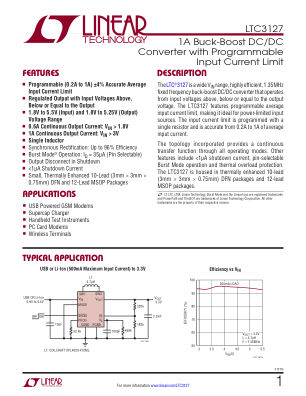 3127FA datasheet cover page