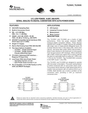 TLC4545 datasheet cover page