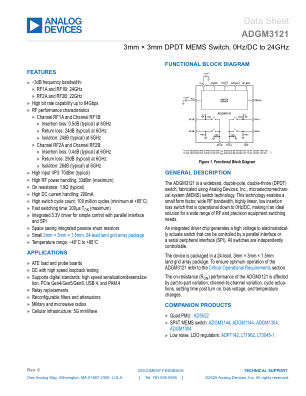 ADGM3121 datasheet cover page