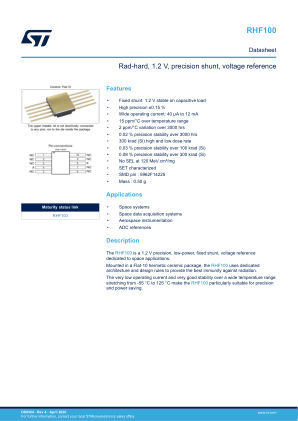 RHF100 datasheet cover page