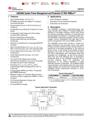 LM25066 datasheet cover page