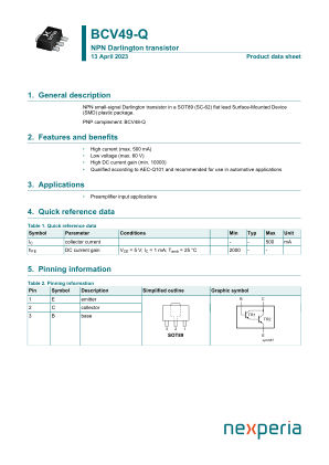 BCV49-QF datasheet cover page