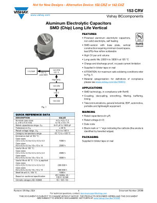 153CRV datasheet cover page