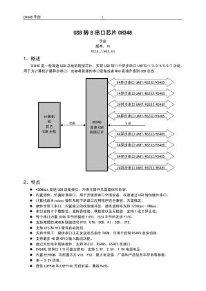 CH348Q 数据手册首页