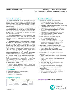 MAX9278-MAX9282 datasheet cover page