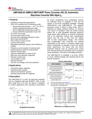 LMR14020-Q1 datasheet cover page