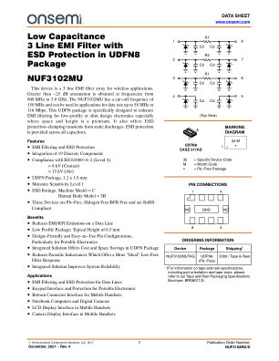 NUF3102MU 数据手册首页