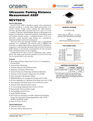NCV75215 datasheet cover page