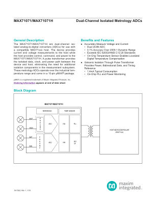 MAX71071-MAX71071H datasheet cover page