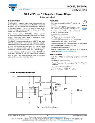 SIC657 datasheet cover page