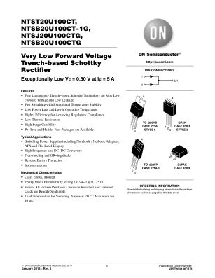 NTST20U100CT 数据手册首页