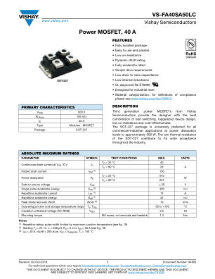 VS-FA40SA50LC 数据手册首页