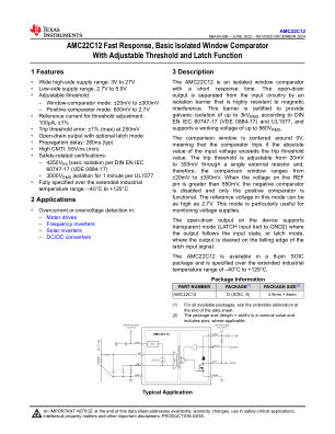 AMC22C12 datasheet cover page