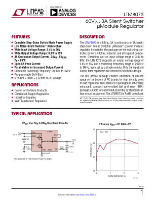 8073FA datasheet cover page