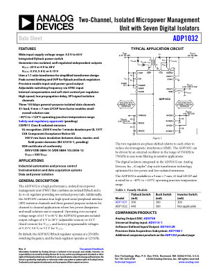 ADP1032 datasheet cover page