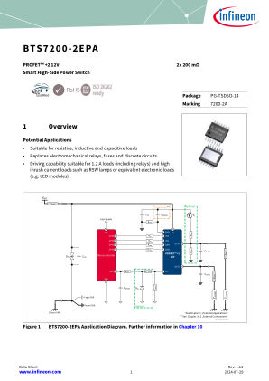 BTS7200-2EPA datasheet cover page