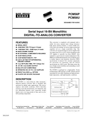 PCM56 数据手册首页
