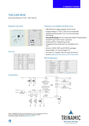 TMC2300-BOB datasheet cover page