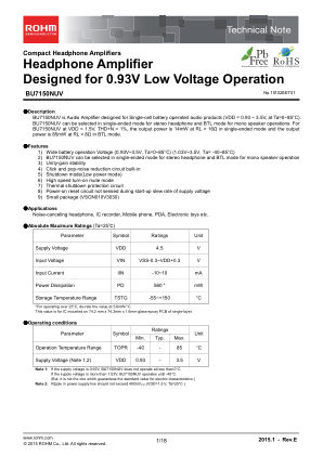 BU7150NUV 数据手册首页