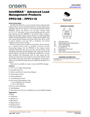 FPF2110 datasheet cover page