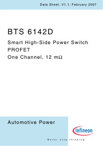 BTS6142D 数据手册首页