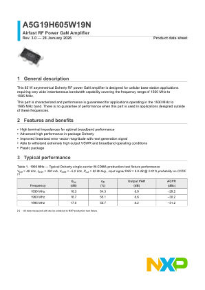 A5G19H605W19N 数据手册首页