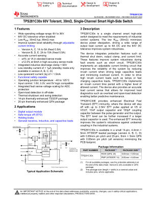 TPS281C30 datasheet cover page