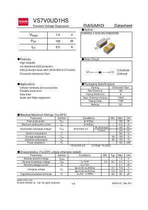 VS7V0UD1HS 数据手册首页