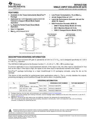 SN74AUC1G86 datasheet cover page