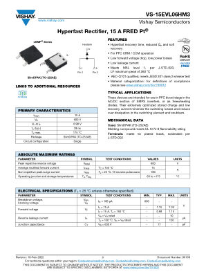 VS-15EVL06HM3 datasheet cover page
