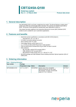 CBT3245ABQ-Q100X datasheet cover page