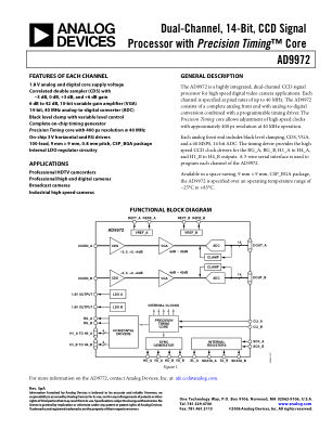 AD9972 数据手册首页