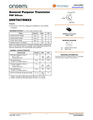 SNST857BMX2 数据手册首页