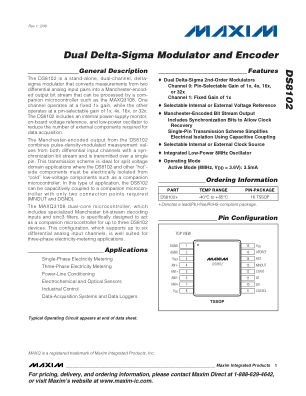 DS8102 数据手册首页