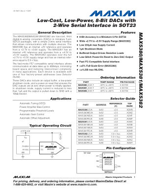 MAX5380-MAX5382 datasheet cover page
