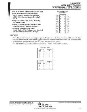 SN64BCT757 datasheet cover page