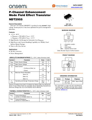 NDT2955 数据手册首页