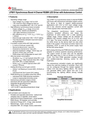 LP5811 datasheet cover page