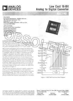 608572551ADC1140 数据手册首页