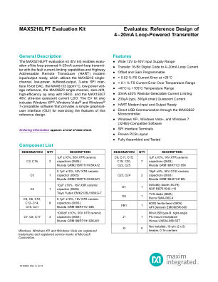 MAX5216LPT datasheet cover page