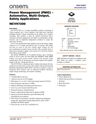 NCV97200 datasheet cover page