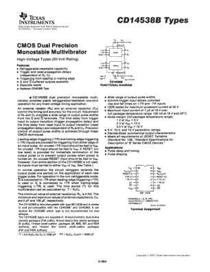 CD14538B-MIL datasheet cover page