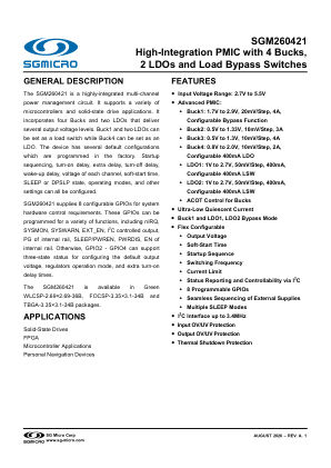 SGM260421-BRIEF 数据手册首页