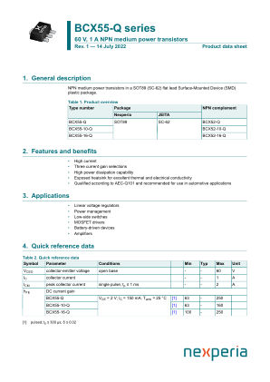 BCX55-16-QF datasheet cover page