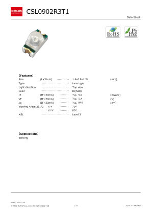 CSL0902R3T datasheet cover page
