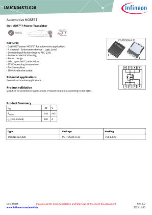 IAUCN04S7L028 datasheet cover page