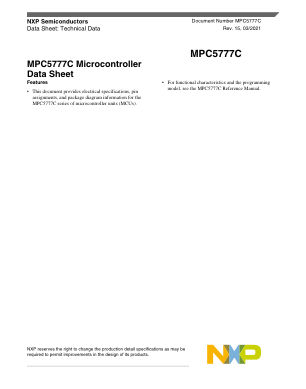 MPC5777C datasheet cover page