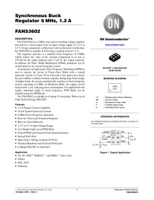 FAN53602 数据手册首页
